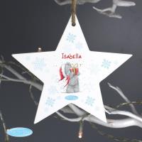 Personalised Me to You Wooden Star Christmas Decoration Extra Image 1 Preview